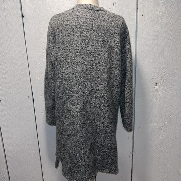 J. Crew Grey Heather Long Open Cardigan Size Small - Picture 2 of 3